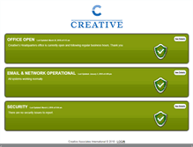 Tablet Screenshot of creativedcstatus.com
